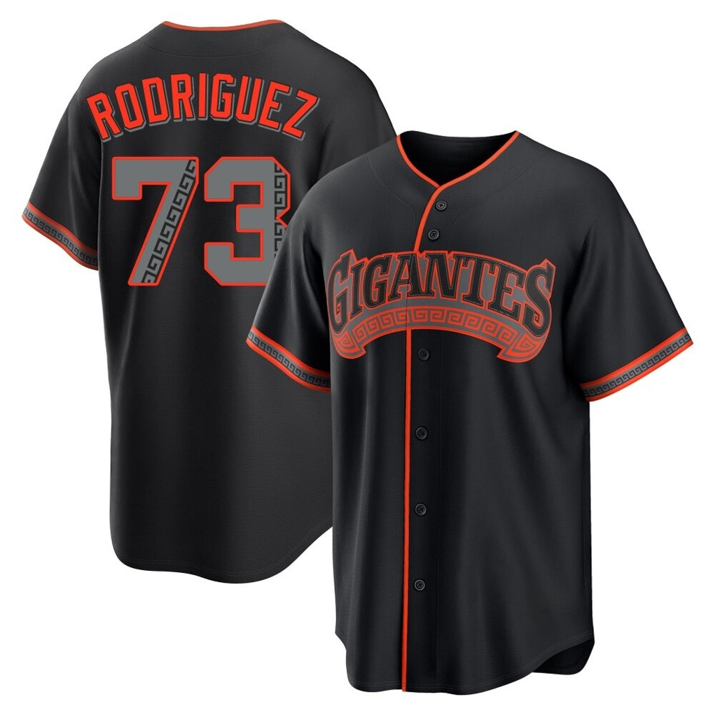 Vanessashop SF.Giants #73 Randy Rodriguez Player Black Alternate Limited Stitched Jerseys