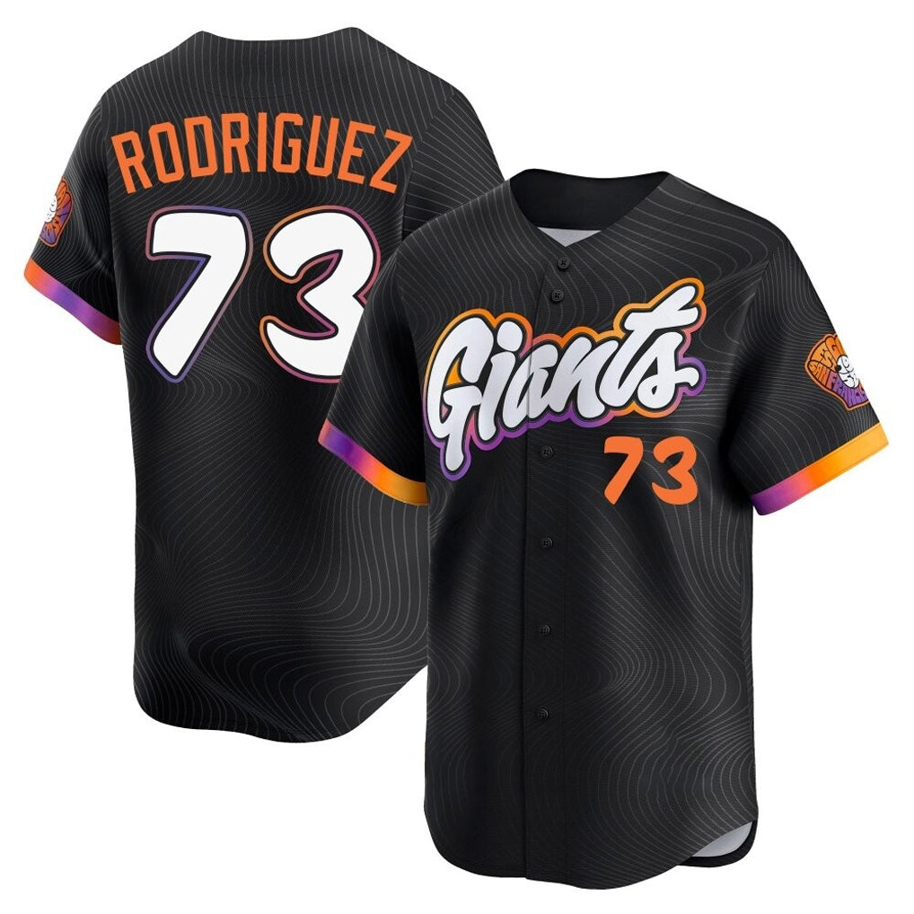 Vanessashop SF.Giants #73 Randy Rodriguez Player Black City Connect Home Limited Stitched Jerseys