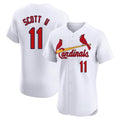 Vanessashop St. Louis Cardinals #11 Victor Scott II Player White Home Limited Elite Stitched Jerseys