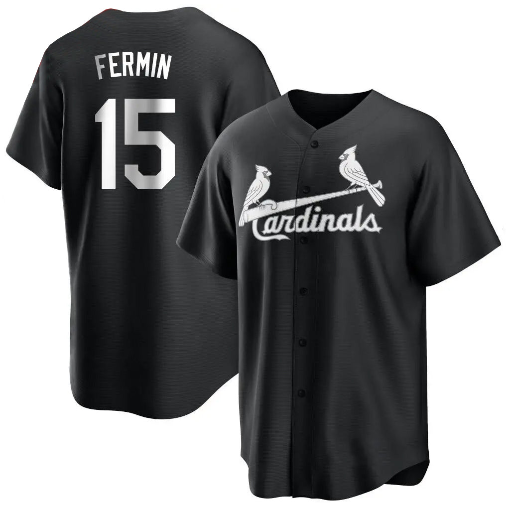 Vanessashop St. Louis Cardinals #15 Jose Fermin Player Black City Connect Home Limited Stitched Jerseys
