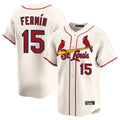 Vanessashop St. Louis Cardinals #15 Jose Fermin Player Cream Home Limited Stitched Jerseys