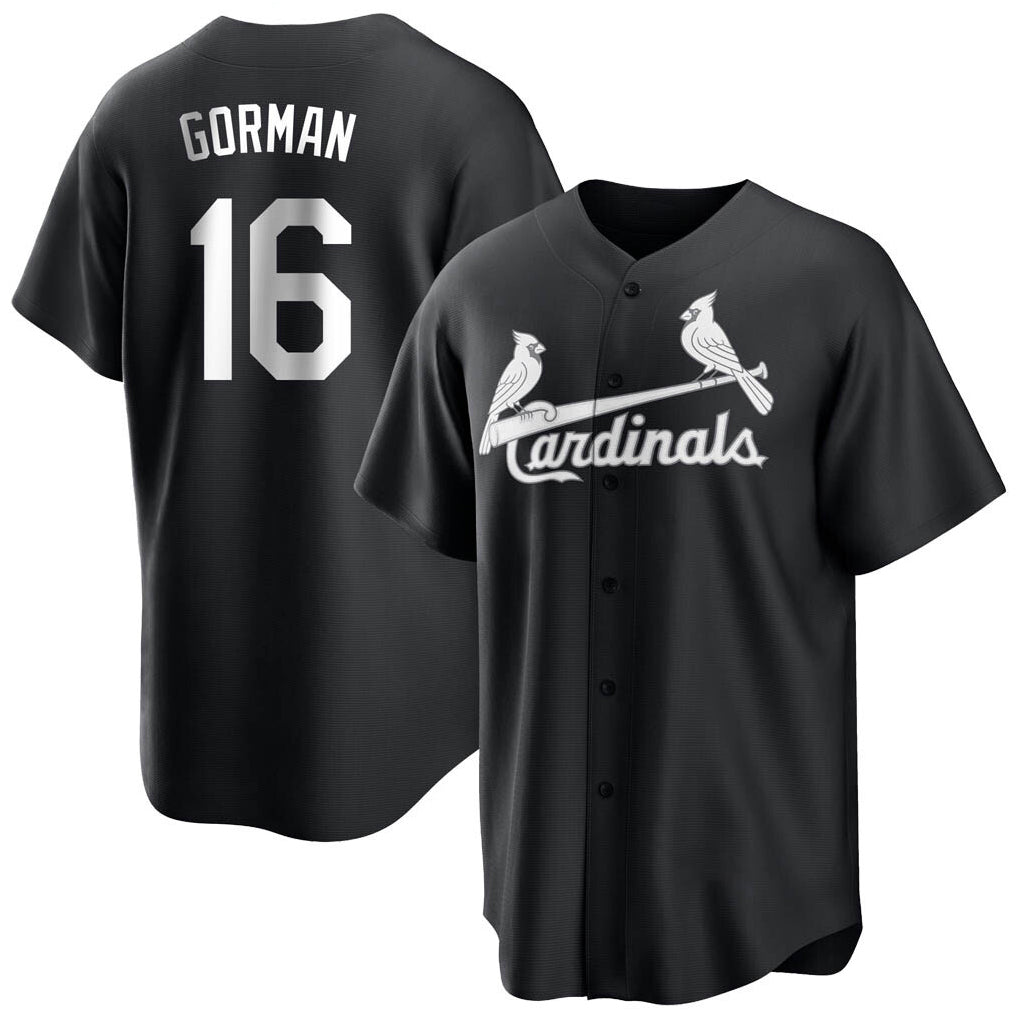 Vanessashop St. Louis Cardinals #16 Nolan Gorman Player Black City Connect Home Limited Stitched Jerseys