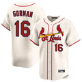 Vanessashop St. Louis Cardinals #16 Nolan Gorman Player Cream Home Limited Stitched Jerseys