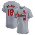 Vanessashop St. Louis Cardinals #18 Jordan Walker Player Gray Home Limited Elite Stitched Jerseys