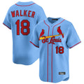 Vanessashop St. Louis Cardinals #18 Jordan Walker Player Light Blue Home Limited Stitched Jerseys