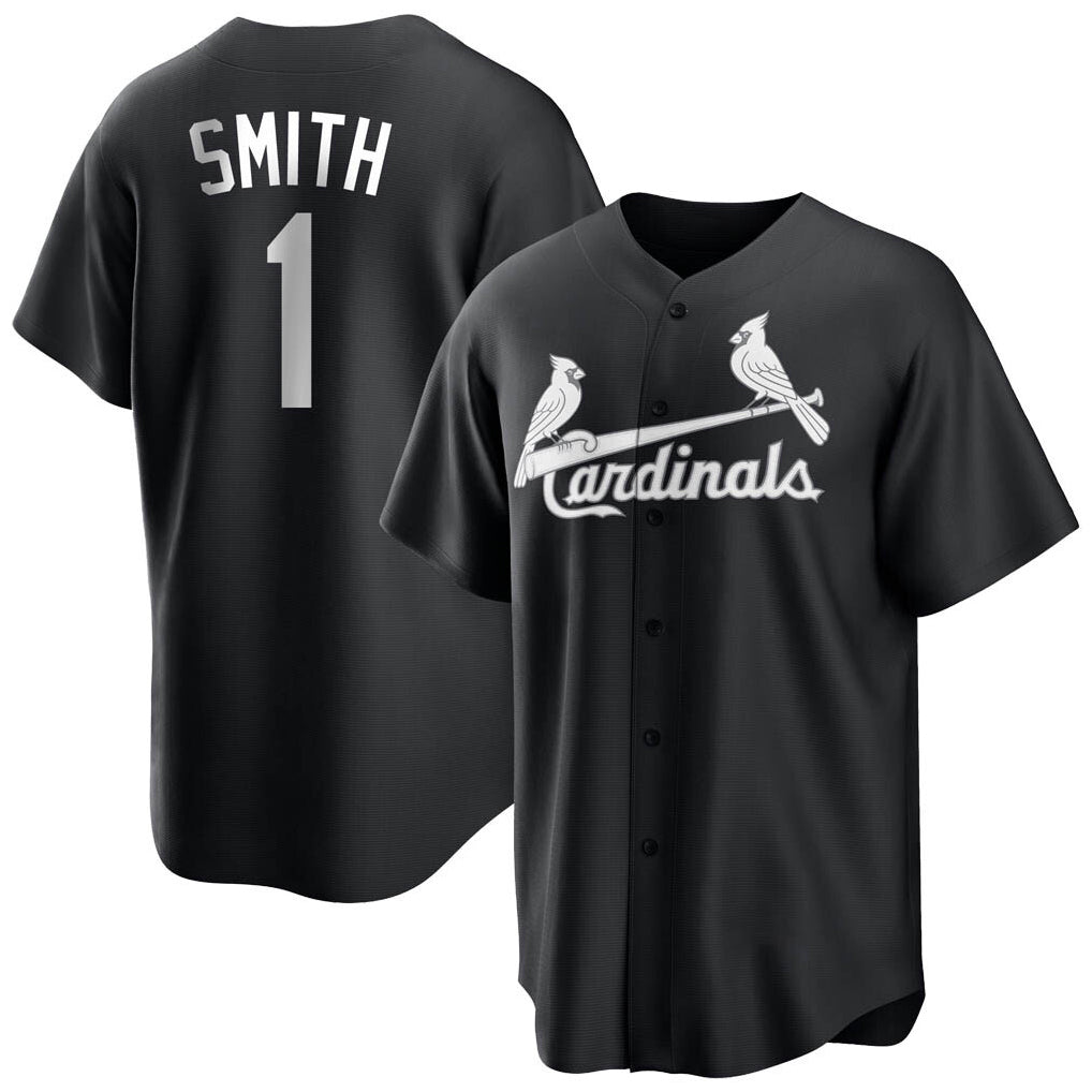 Vanessashop St. Louis Cardinals #1 Ozzie Smith Player Black City Connect Home Limited Stitched Jerseys