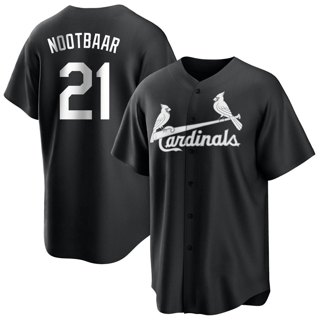 Vanessashop St. Louis Cardinals #21 Lars Nootbaar Player Black City Connect Home Limited Stitched Jerseys