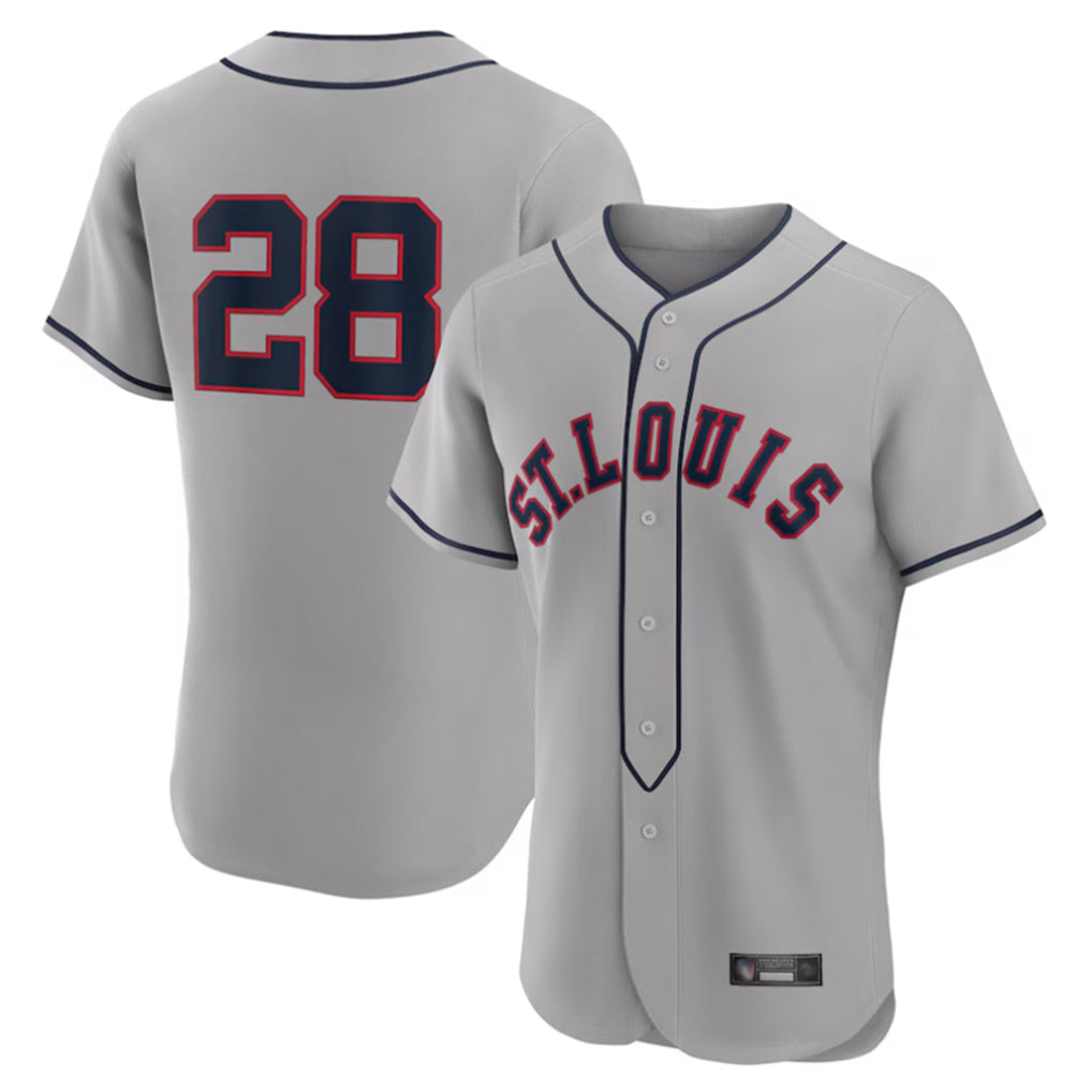 Vanessashop St. Louis Cardinals #28 Nolan Arenado Player Gray Home Limited Elite Stitched Jerseys