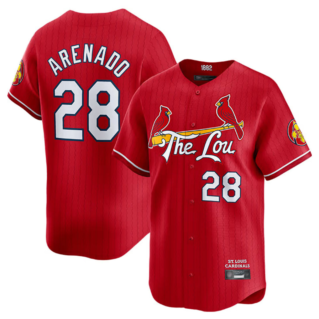 Vanessashop St. Louis Cardinals #28 Nolan Arenado Player Red City Connect Limited Stitched Jerseys