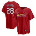 Vanessashop St. Louis Cardinals #28 Nolan Arenado Player Red Home Game Stitched Jerseys