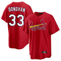 Vanessashop  St. Louis Cardinals #33 Brendan Donovan Player Red Home Game Stitched Jerseys