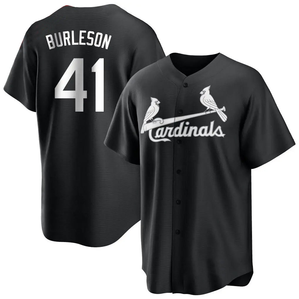 Vanessashop  St. Louis Cardinals #41 Alec Burlesona Player Black City Connect Home Limited Stitched Jerseys
