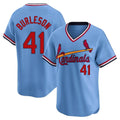 Vanessashop  St. Louis Cardinals #41 Alec Burlesona Player Light Blue City Connect Home T-shirt Stitched Jerseys