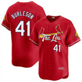 Vanessashop  St. Louis Cardinals #41 Alec Burlesona Player Red City Connect Limited Stitched Jerseys