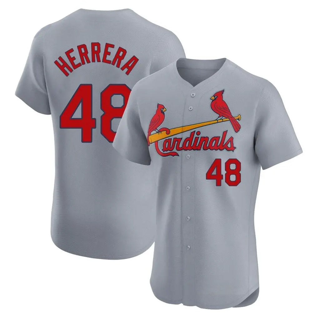 Vanessashop  St. Louis Cardinals #48 Ivan Herrera Player Gray Home Limited Elite Stitched Jerseys