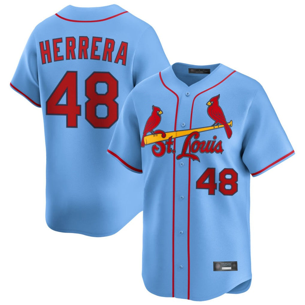 Vanessashop  St. Louis Cardinals #48 Ivan Herrera Player Light Blue  Home Limited Stitched Jerseys