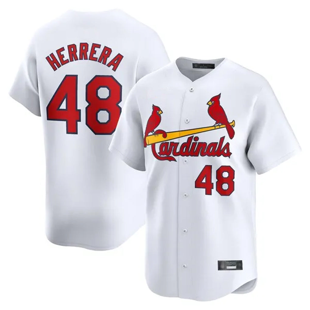 Vanessashop  St. Louis Cardinals #48 Ivan Herrera Player White Home Limited Stitched Jerseys