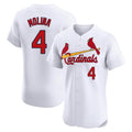 Vanessashop St. Louis Cardinals #4 Yadier Molina Player White Home Limited Elite Stitched Jerseys