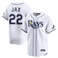 Vanessashop T.Bay Rays #22 Griffin Jax Player White Home Limited Stitched Jerseys