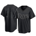 Vanessashop T.Bay Rays #31 Cedric Mullins Player Black Home Game Stitched Jerseys