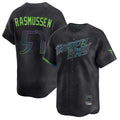 Vanessashop T.Bay Rays #57 Drew Rasmussen Player Black City Connect Home Limited Stitched Jerseys