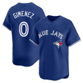 Vanessashop T.Blue Jays #0 Andres Gimenez Player Royal Home Game Stitched Jerseys