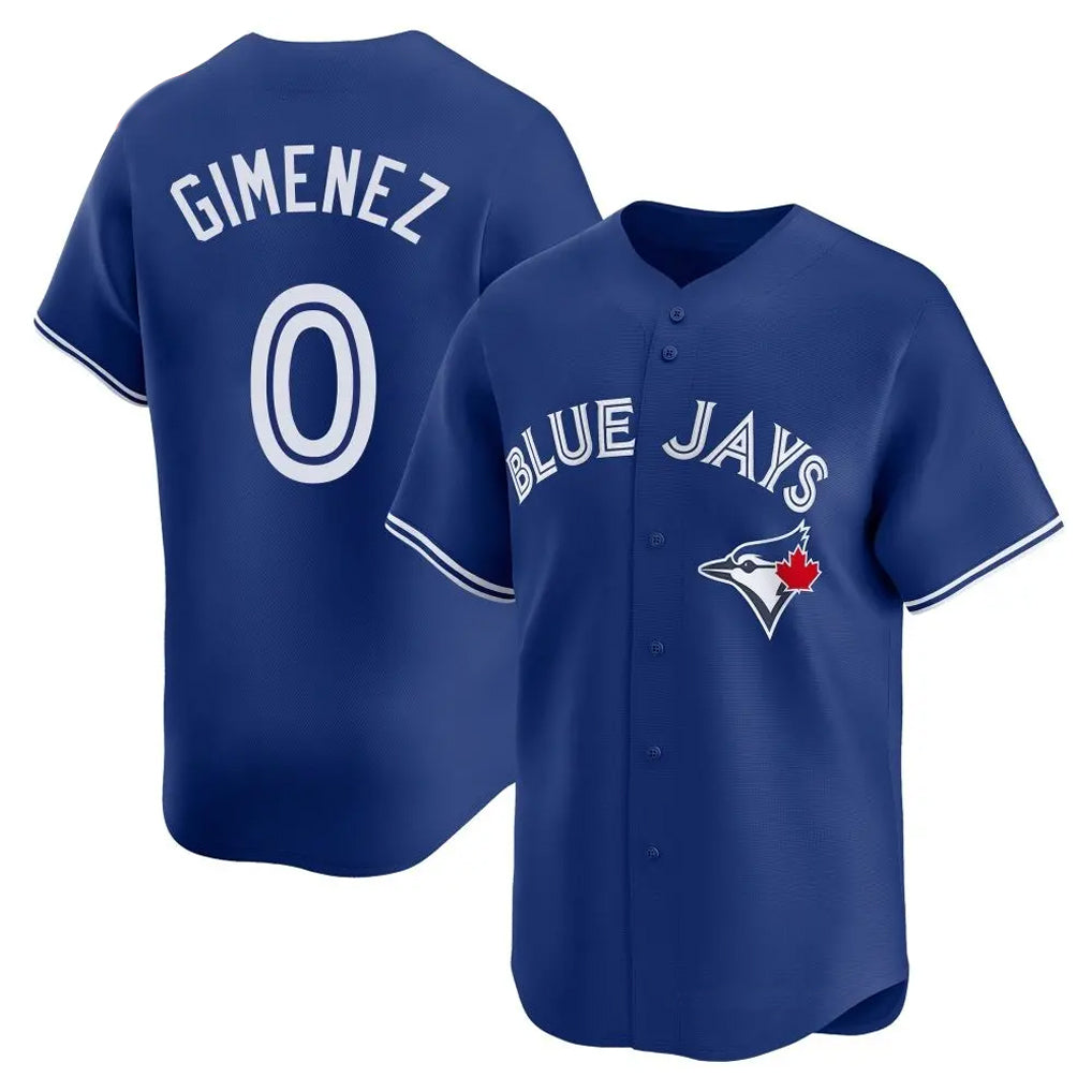 Vanessashop T.Blue Jays #0 Andres Gimenez Player Royal Home Game Stitched Jerseys