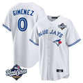 Vanessashop T.Blue Jays #0 Andres Gimenez Player White 2025 World Series Game Stitched Jerseys