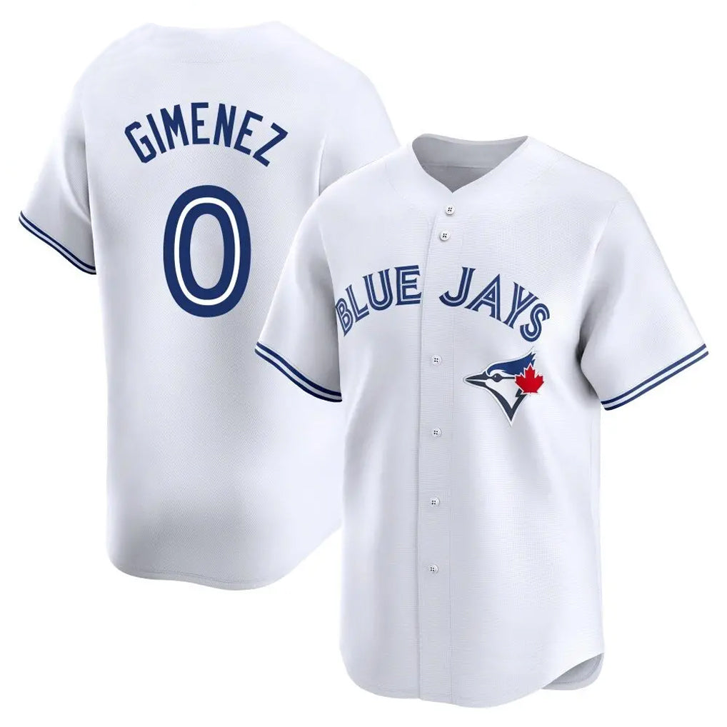 Vanessashop T.Blue Jays #0 Andres Gimenez Player White Home Limited Stitched Jerseys