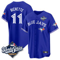 Vanessashop T.Blue Jays #11 Bo Bichette Player Blue 2025 World Series Rush Limited Stitched Jerseys