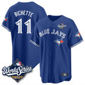 Vanessashop T.Blue Jays #11 Bo Bichette Player Royal 2025 World Series Limited Home Stitched Jerseys