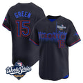 Vanessashop T.Blue Jays #15 Chad Green Player Black&Blue 2025 World Series City Connect Stitched Jerseys