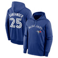 Vanessashop T.Blue Jays #25 Anthony Santander Player Royal Performance Pullover Hoodie