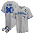 Vanessashop T.Blue Jays #30 Alejandro Kirk Player Gray 2025 World Series Limited Stitched Jerseys