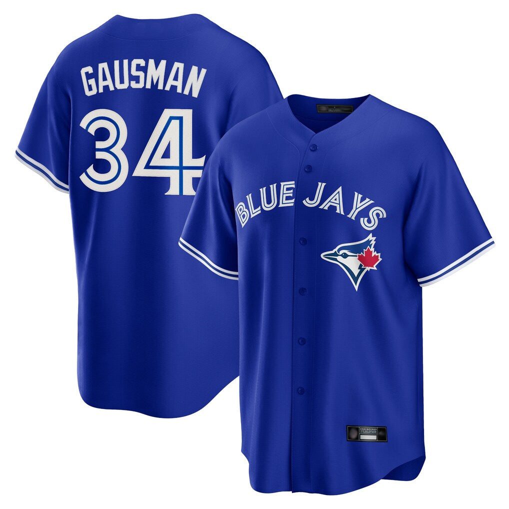 Vanessashop T.Blue Jays #34 Kevin Gausman Player Royal Alternate Replica Player Stitched Jerseys