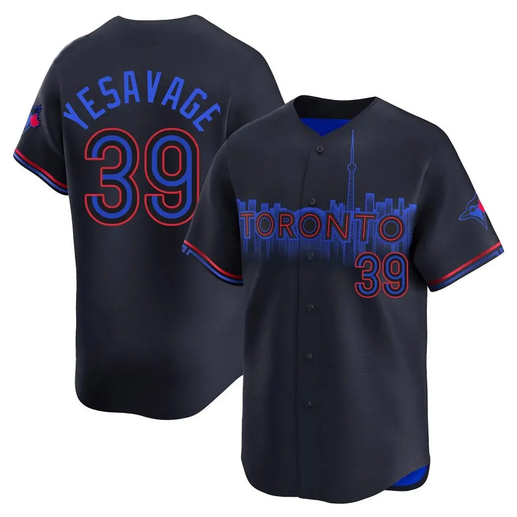 Vanessashop T.Blue Jays #39 Trey Yesavage Player Black City Connect Limited Stitched Jerseys