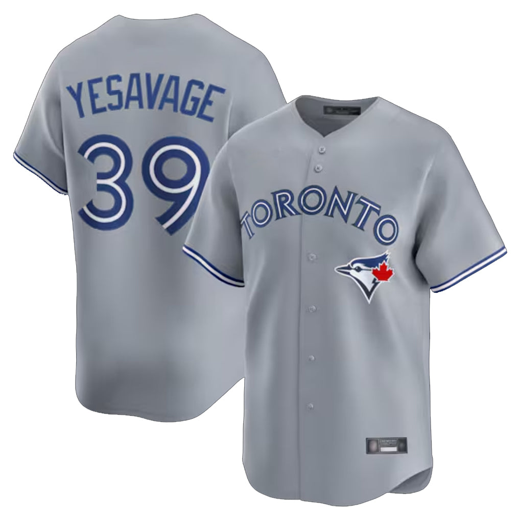 Vanessashop T.Blue Jays #39 Trey Yesavage Player Gray Home Limited Stitched Jerseys