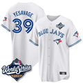 Vanessashop T.Blue Jays #39 Trey Yesavage Player White 2025 World Series Game All Stitched Jerseys