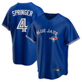 Vanessashop T.Blue Jays #4 George Springer Player Royal Game Stitched Jerseys