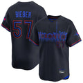 Vanessashop T.Blue Jays #57 Shane Bieber Player Black City Connect Limited Home Stitched Jerseys