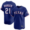 Vanessashop T.Rangers #21 Jake Burger Player Royal Home Limited Stitched Jerseys