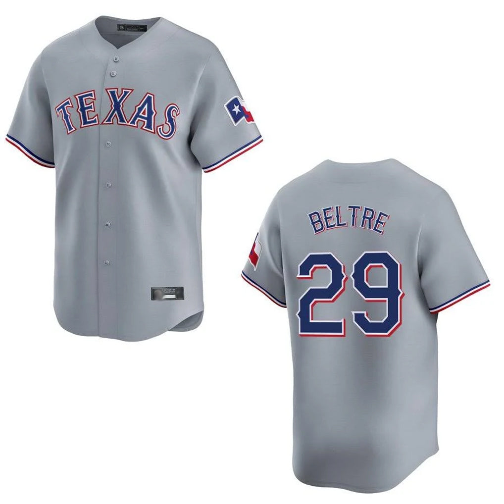 Vanessashop T.Rangers #29 Adrian Beltre Player Gray Home Limited Stitched Jerseys