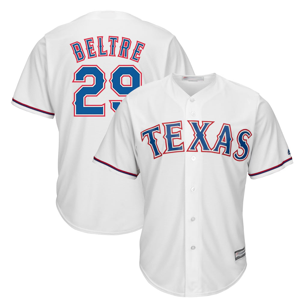 Vanessashop T.Rangers #29 Adrian Beltre Player White Majestic Home Cool Stitched Jerseys