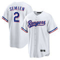 Vanessashop  T.Rangers #2 Marcus Semien Player White Replica Game Stitched Jerseys