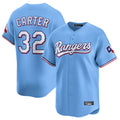 Vanessashop T.Rangers #32 Evan Carter Player Light Blue Home Limited Stitched Jerseys
