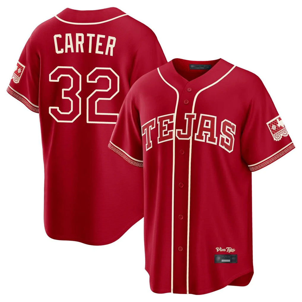 Vanessashop T.Rangers #32 Evan Carter Player Red 2026 City Connect Stitched Jerseys