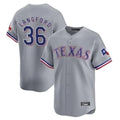 Vanessashop T.Rangers #36 Wyatt Langford Player Gray Home Limited Stitched Jerseys