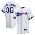 Vanessashop T.Rangers #36 Wyatt Langford Player White Home Game Stitched Jerseys
