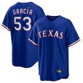Vanessashop T.Rangers #53 Adolis Garcia Player Royal Home Limited Game Stitched Jerseys