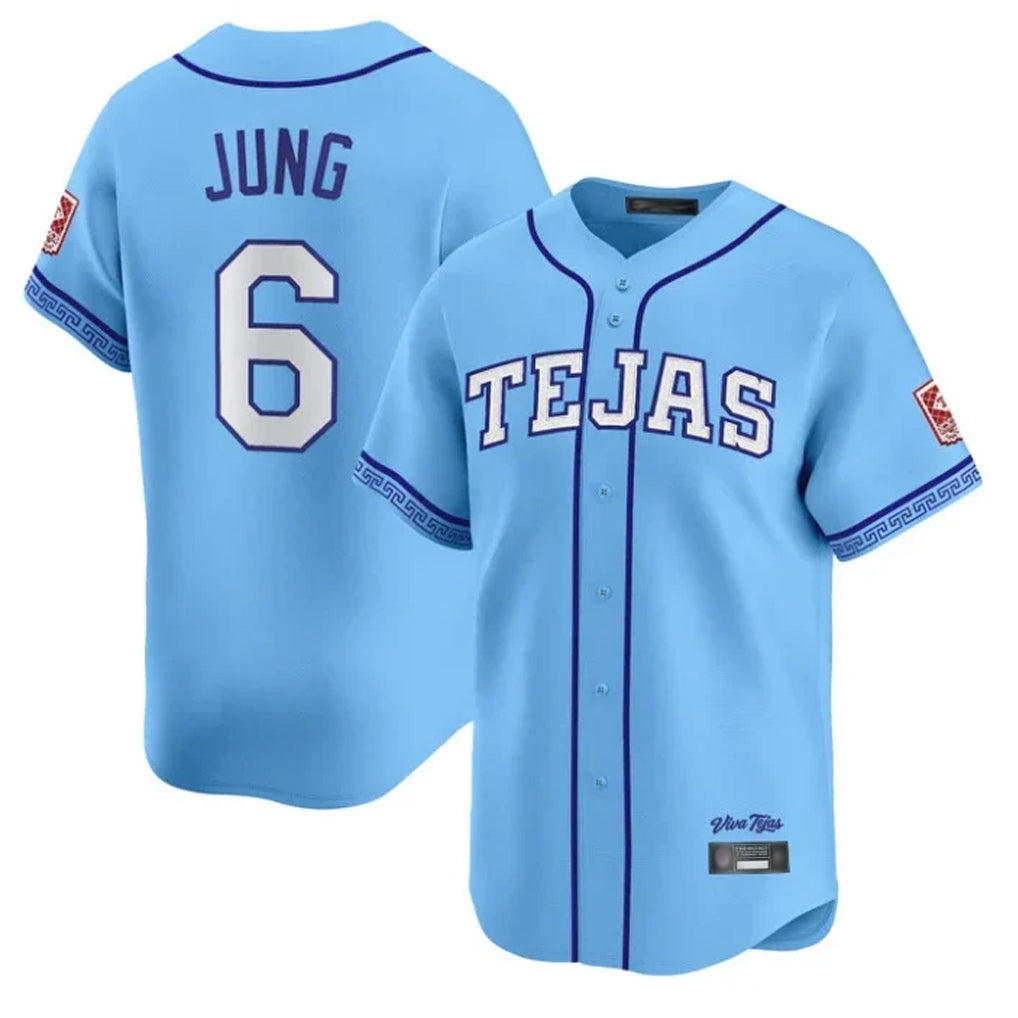 Vanessashop  T.Rangers #6 Josh Jung Player Light Blue 2026 City Connect Limited Stitched Jerseys
